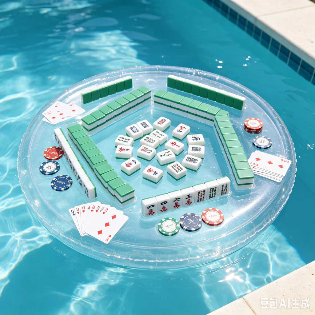 simulated ivory mahjong set